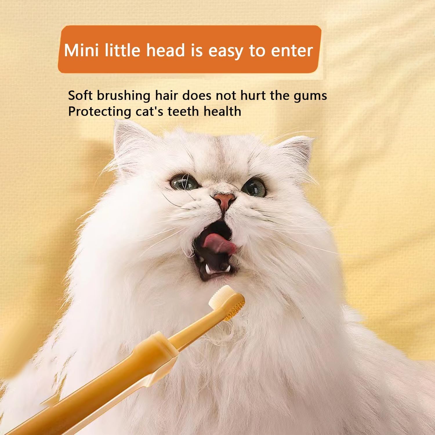 2Pcs Small Dog & Cat Toothbrush Kit with Storage Box - Soft Silicone Pet Toothbrush Set & Tongue Cleaner for Dental Care | Easy Grip for Small Breeds | Perfect for Daily Oral Hygiene & Travel Use