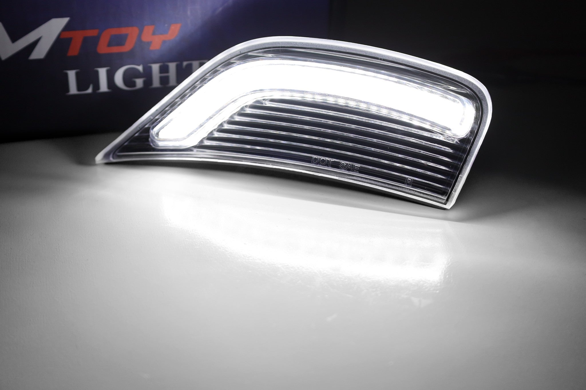 Clear Bold Arch White LED Front Side Markers for 2021-2024 GMC Yukon, Chevy Suburban, Cadillac Escalade - Enhanced Visibility & Style for Night Driving & Custom Builds