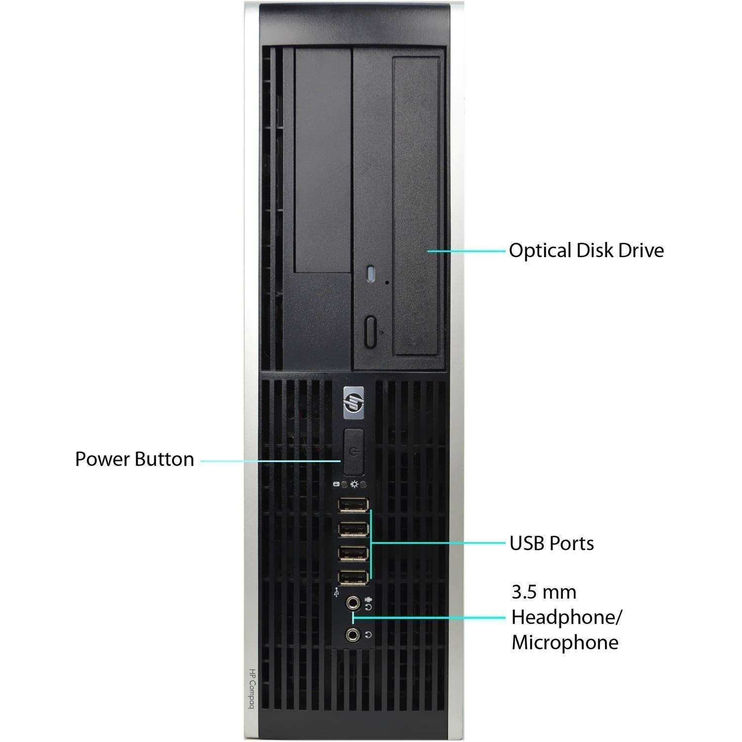 Refurbished Dell Optiplex 8300 Business Desktop - Intel Core i5-3470 Quad-Core up to 3.6GHz, 8GB RAM, 128GB SSD, Windows 10 Pro 64-bit, WiFi, DVD-RW, USB 3.0, Dual DisplayPort - Perfect for Office Work, Home Computing & Small Business Use