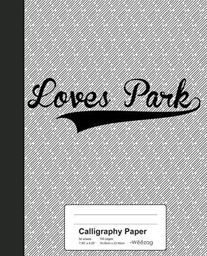 Premium Calligraphy Paper Notebook - LOVES PARK Hand Lettering Practice Journal by Weezag | Ideal for Calligraphy, Brush Lettering, and Art Projects