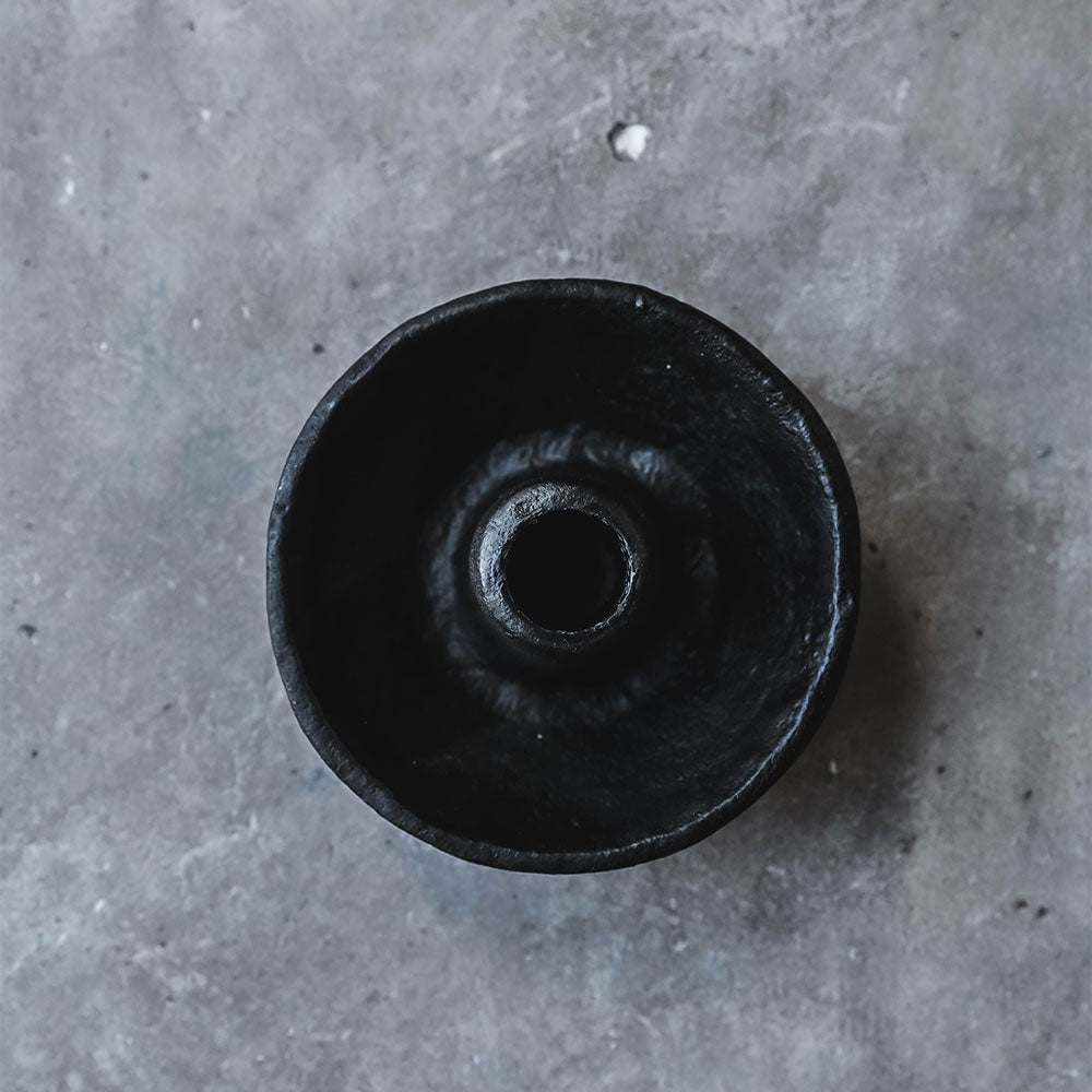 Cast Iron Candle Bowl - Rustic Decorative Candle Holder for Home, Wedding, and Outdoor Use - Perfect for Centerpieces, Patio, and Farmhouse Decor