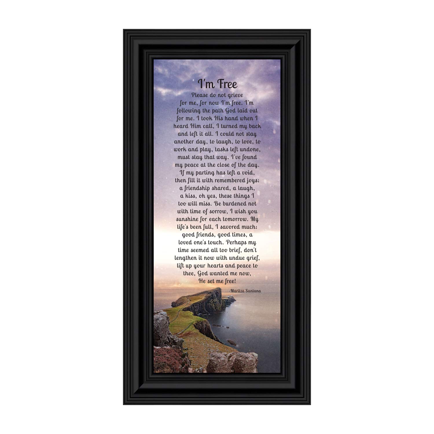 Memorial Picture Frame for Mom - Sympathy Bereavement Gift for Home Décor