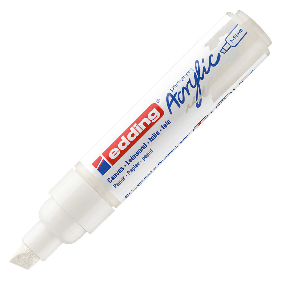 edding 5000 Acrylic Paint Marker - Broad Tip Permanent Marker for Glass, Metal, Plastic, Wood, Ceramics - Ideal for DIY Crafts, Signage, and Industrial Labeling