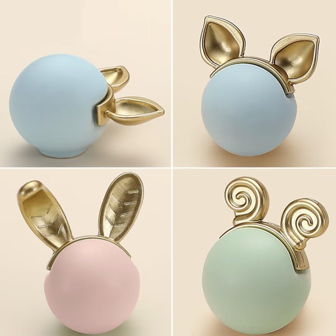 8 Pack Ceramic Drawer Knobs - Single Hole Cabinet Handles for Dresser, Closet & Kids Furniture - Cute Animal Shaped Pulls for Children's Room & Nursery Decor (White) - Perfect for DIY Home Improvement & Furniture Upgrades