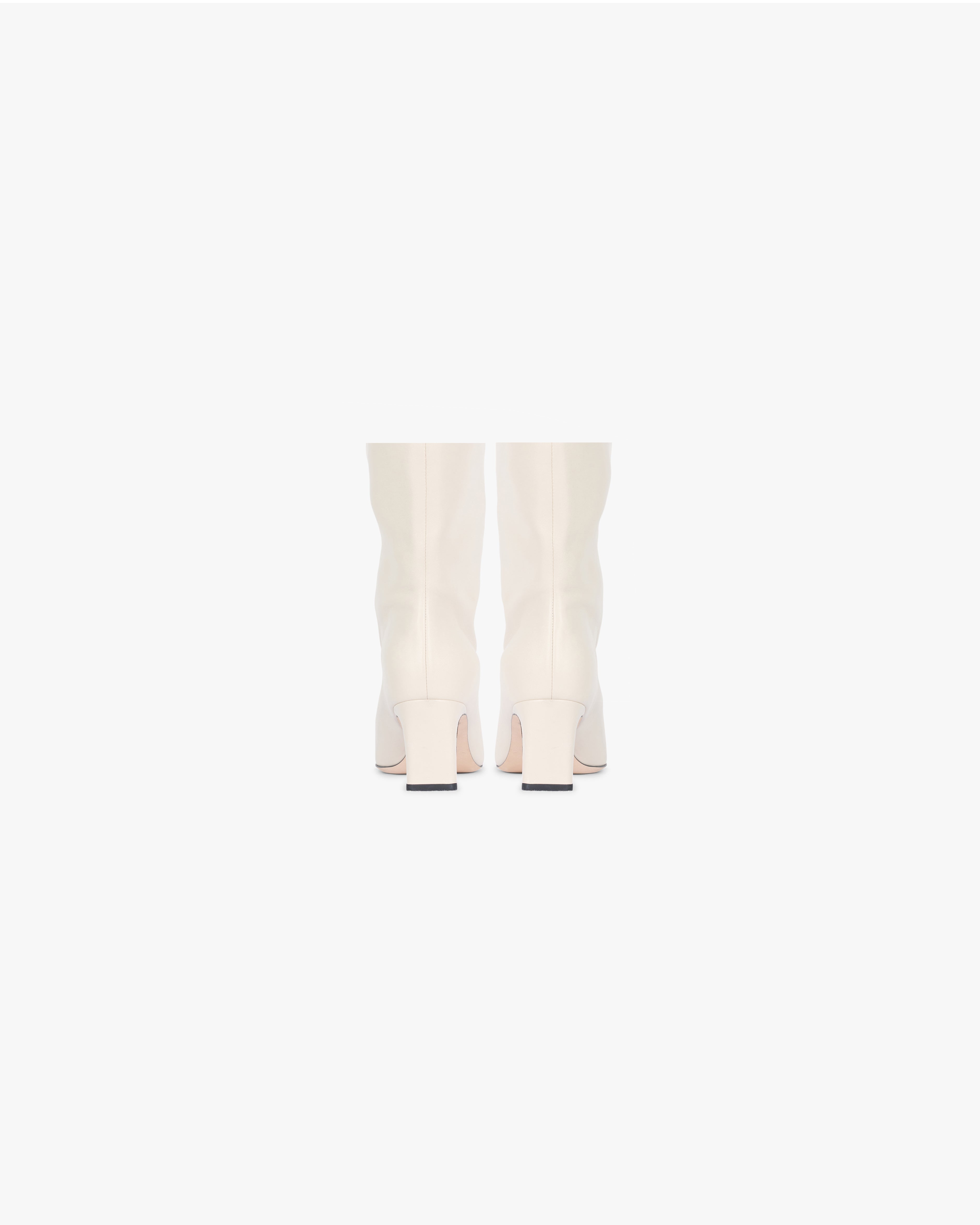 Square Toe Ankle Boots for Women - Comfortable Chunky Heel Booties in Ecru | Perfect for Fall Outfits, Office Wear & Casual Style