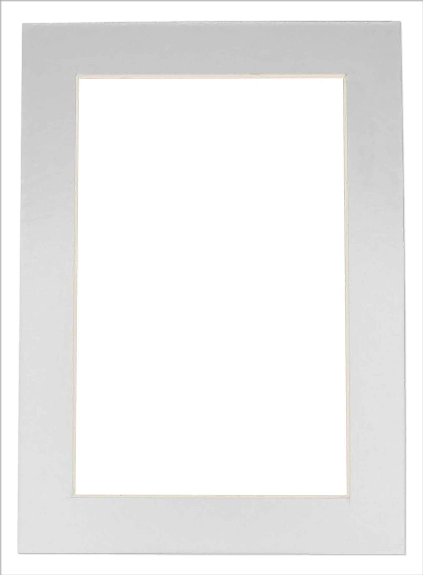 32x40 Acid-Free Metallic Silver Bevel Cut Mat Board for 30x36 Photos - 4-Ply Thickness with Backing Board & Self-Seal Crystal Clear Photo Mat Bag - Perfect for Framing, Picture Displays, Artwork Preservation, and Home Decor