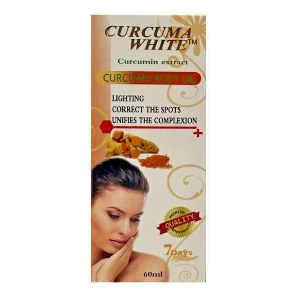 Curcuma White Brightening Body Oil - 40g | Skin Lightening & Hydration for Radiant Glow | Perfect for Daily Skincare & Nighttime Routine