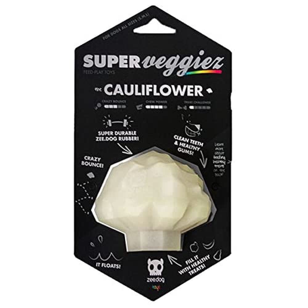 Zee.Dog The Cauliflower Dog Toy - Durable Chew Toy for Small & Medium Dogs - Perfect for Indoor Play & Outdoor Fetch Games