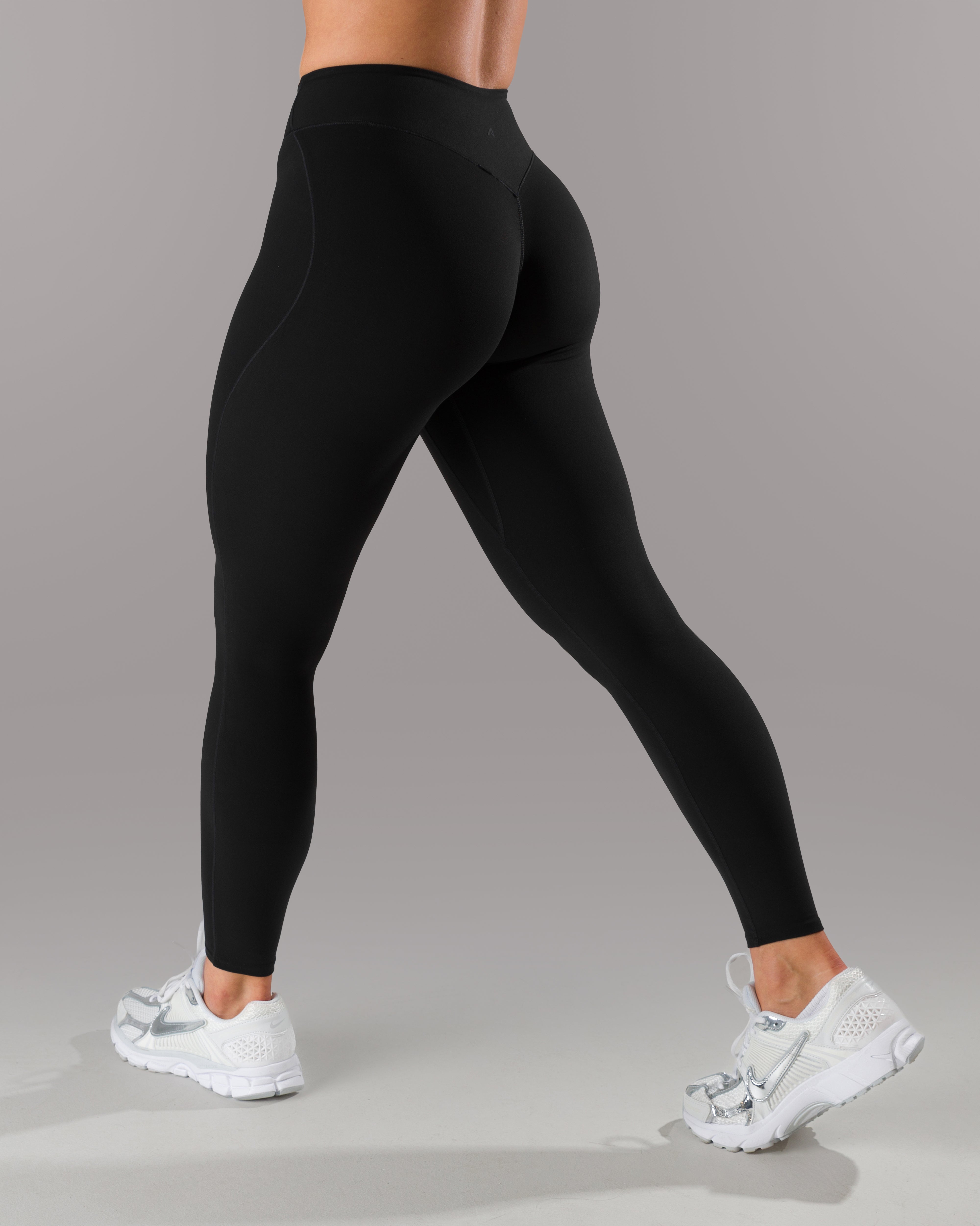 High Waist Wrap Leggings for Women - Black Yoga Pants for Workout, Running & Lounge Wear - Plus Size Stretchy Comfortable Tights