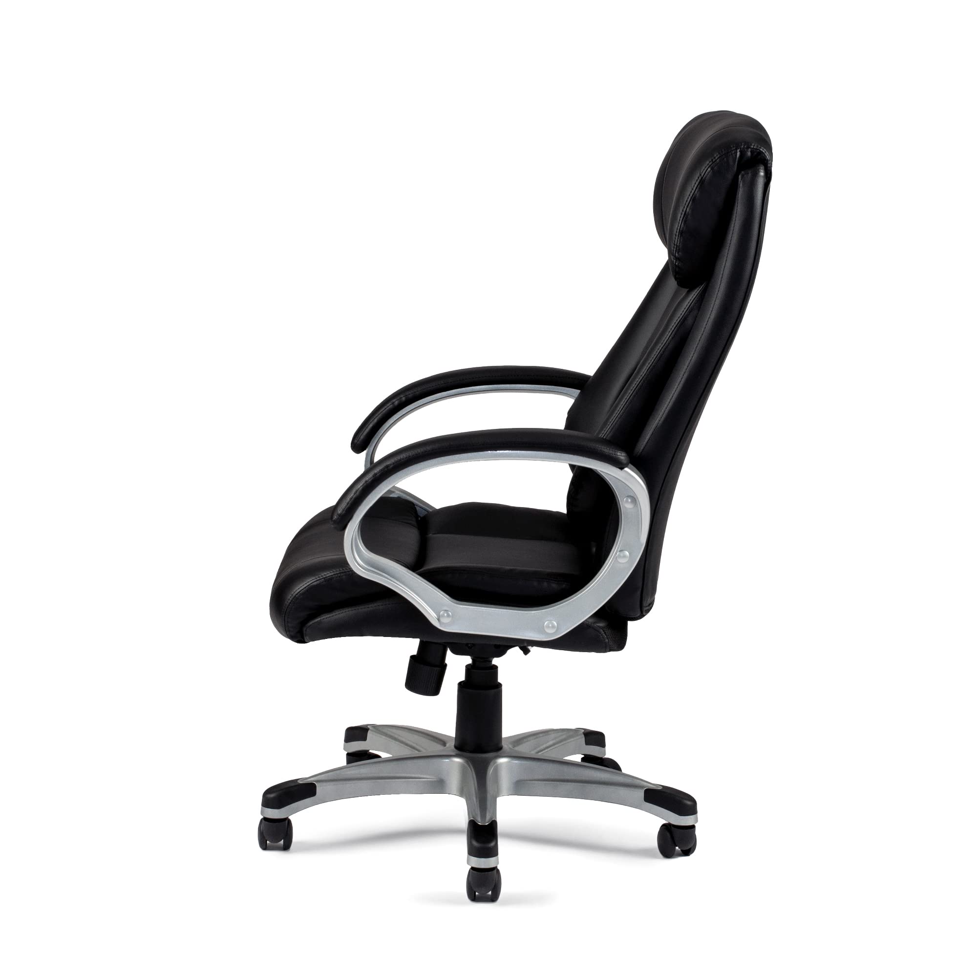 Poundex Black Ultra Comfort Office Chair - Ergonomic Adjustable Swivel Task Chair for Home & Office Workspace