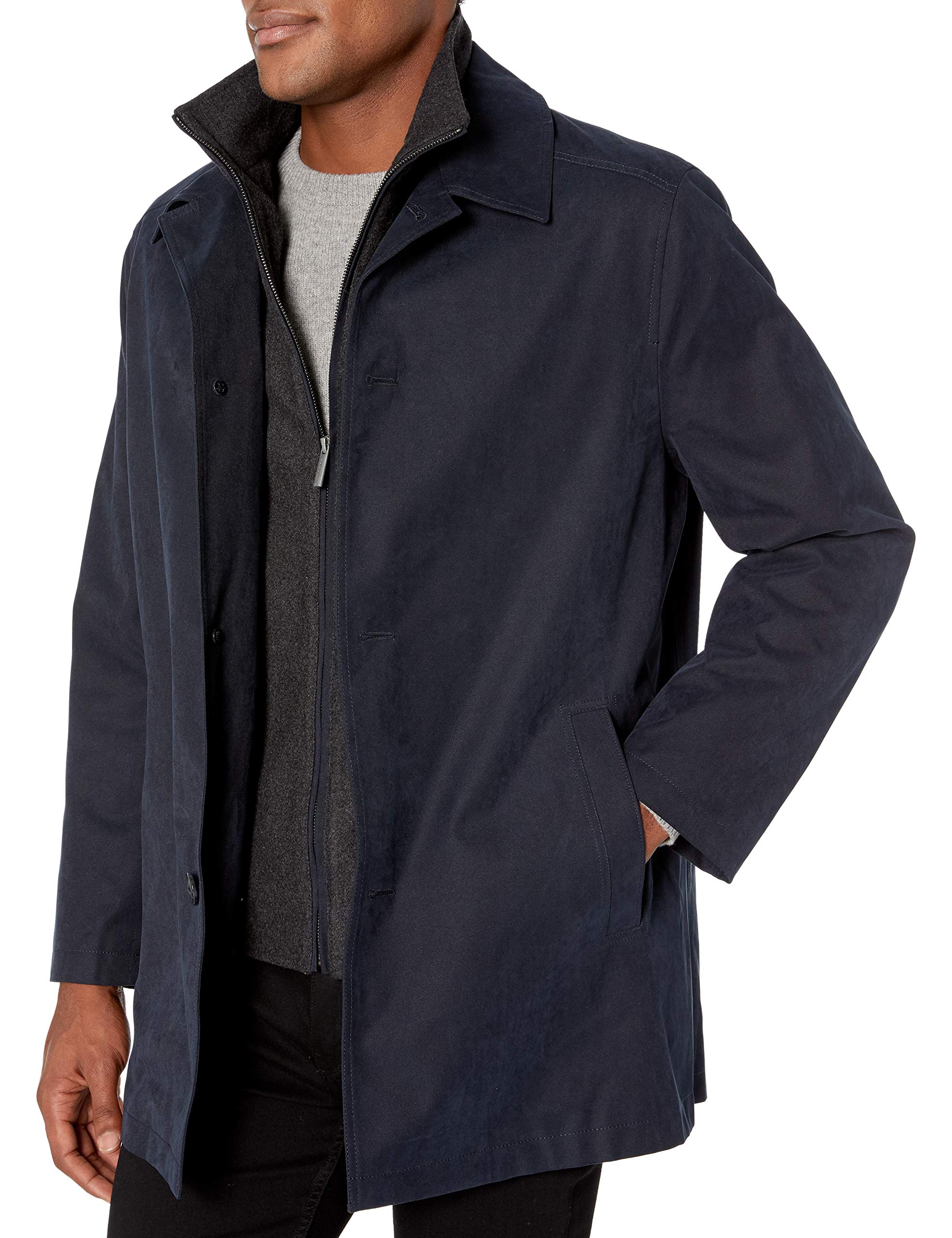 London Fog Men's Berne All-Weather Micro Twill Coat for Outdoor Adventures