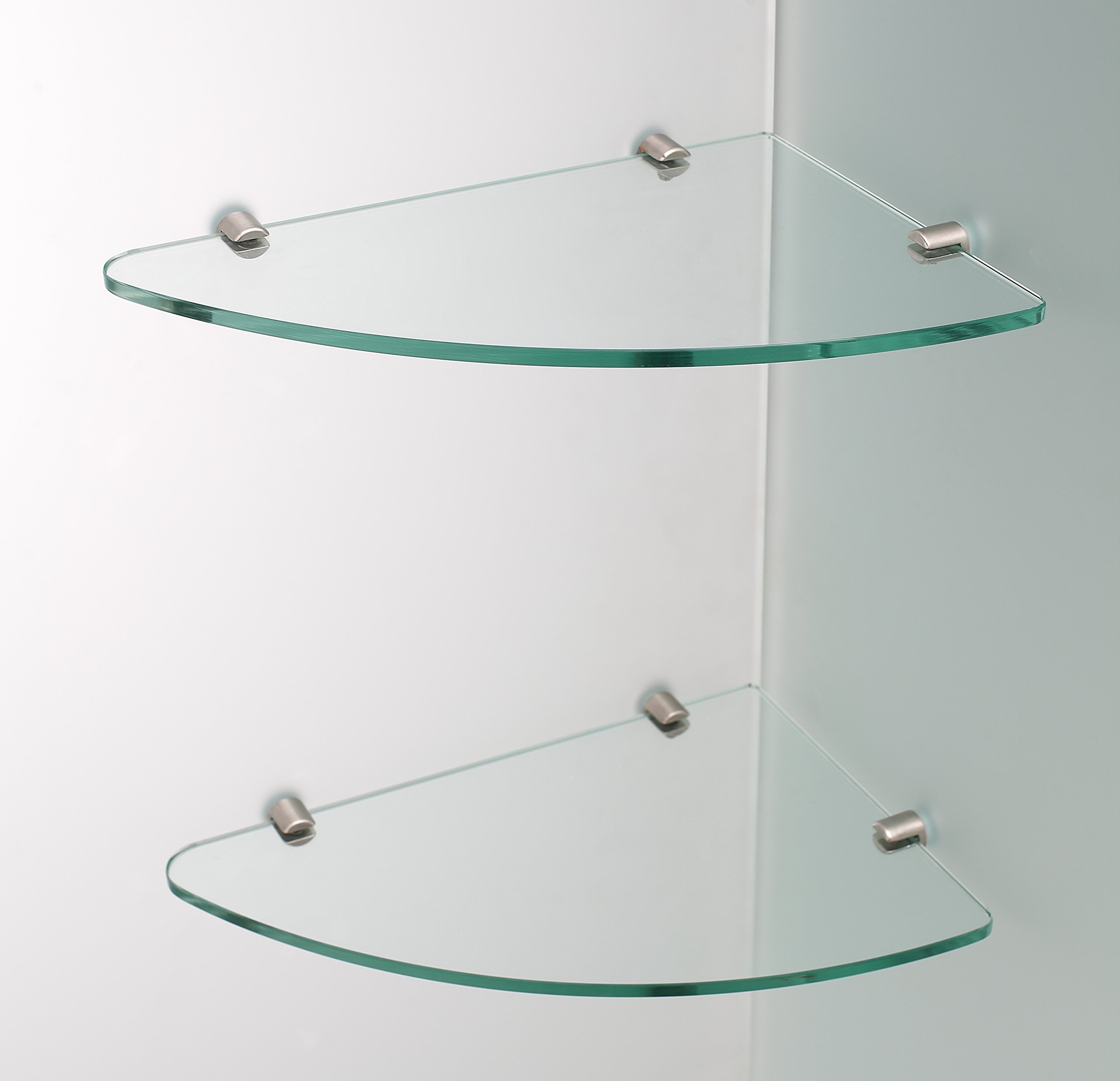 Frosted Glass Frameless Hinged Shower Door with Shelves - Aston Belmore GS Series | Modern Bathroom Upgrade for Spa-Like Experience