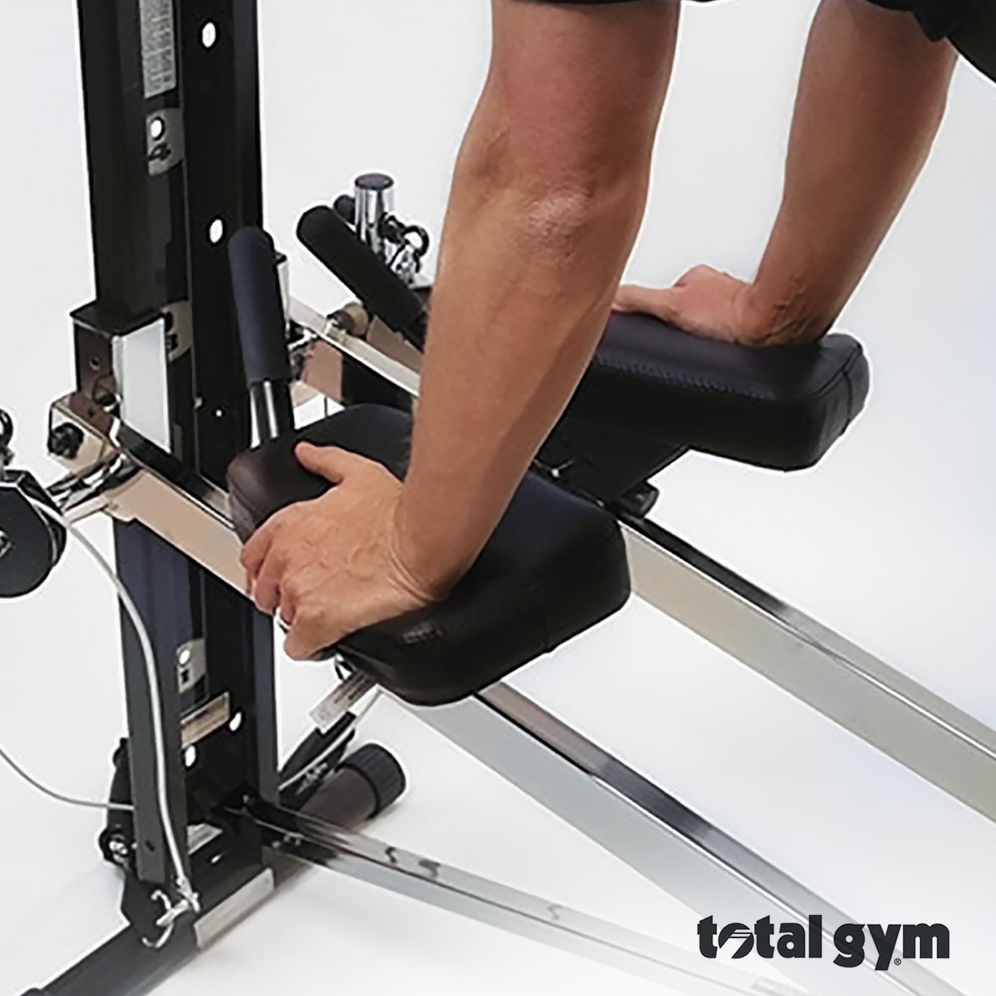 Total Gym Ab Crunch Accessory - Home Gym Ab Workout Equipment with Arm Padding & Fitness DVD by Rob Glick - Perfect for Core Training and Home Fitness Routines