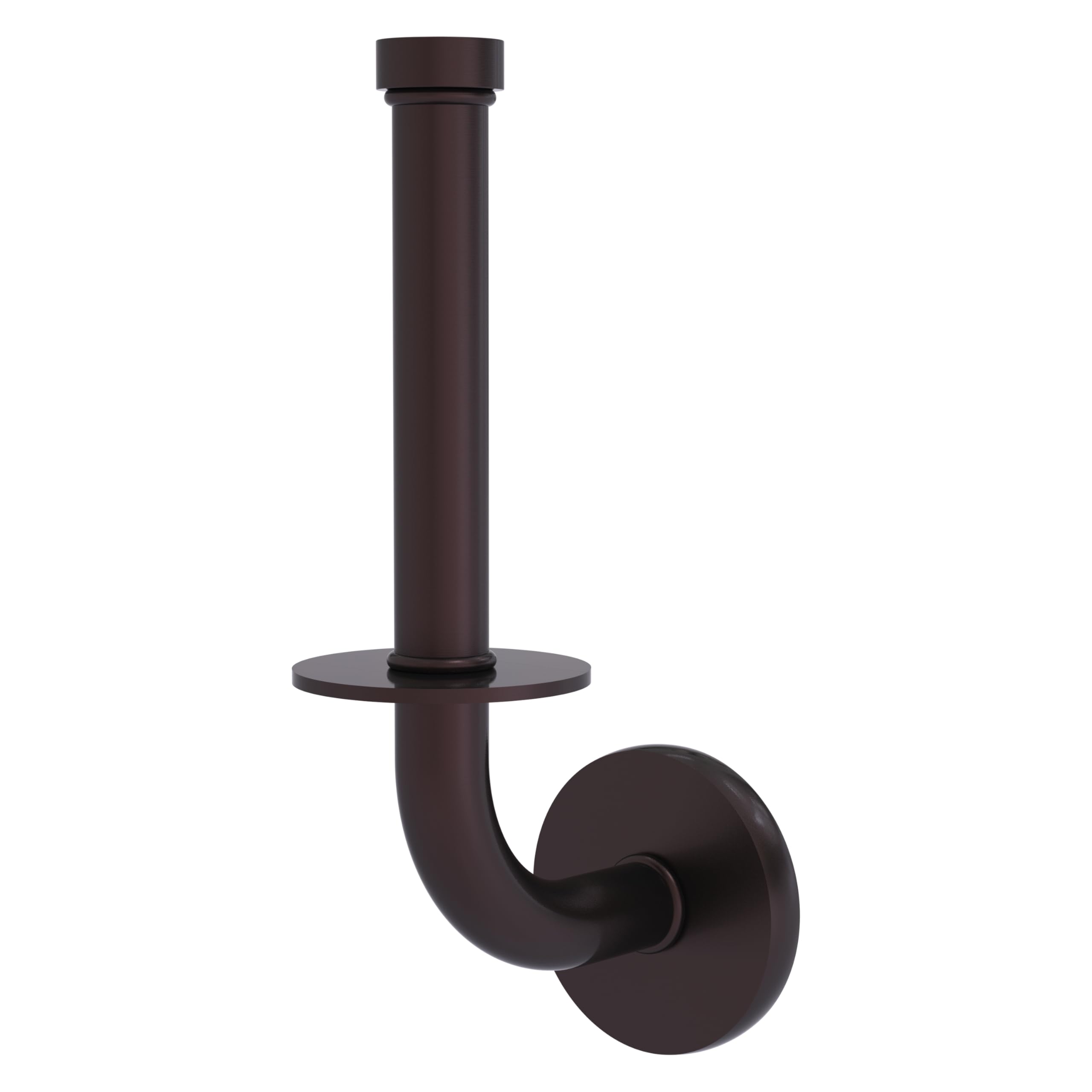 Allied Brass RM-24U-ABZ Remi Collection Upright Tissue Toilet Paper Holder - Antique Bronze Finish - Bathroom Tissue Stand for Home, Office, Hotel & Restroom Decor