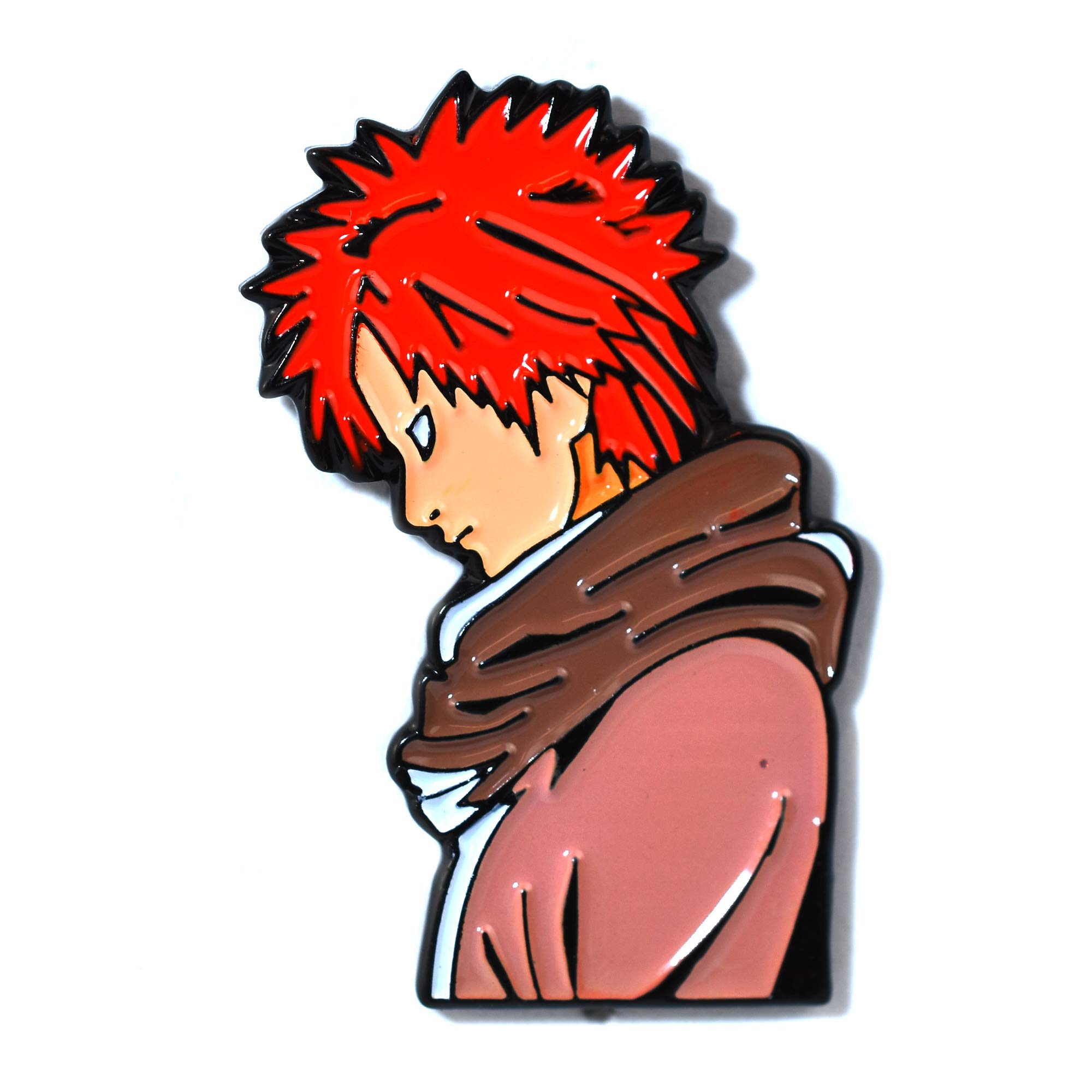 Gaara Naruto Shippuden Anime Manga Art Pendant Lapel Hat Pin - Perfect for Cosplay, Anime Conventions & Naruto Fan Gifts