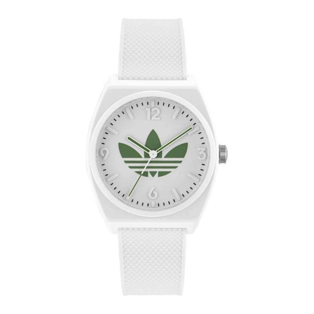Adidas Originals Unisex White Dial Resin Strap Watch AOST23047 - Stylish Casual & Sports Timepiece for Men and Women