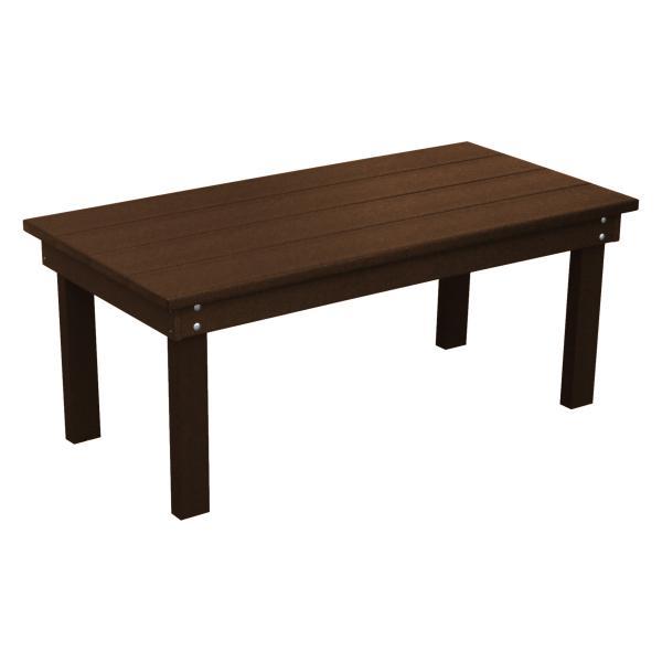 Eco-Friendly Recycled Plastic Hampton Coffee Table - Sustainable Modern Living Room Furniture for Small Spaces & Apartments