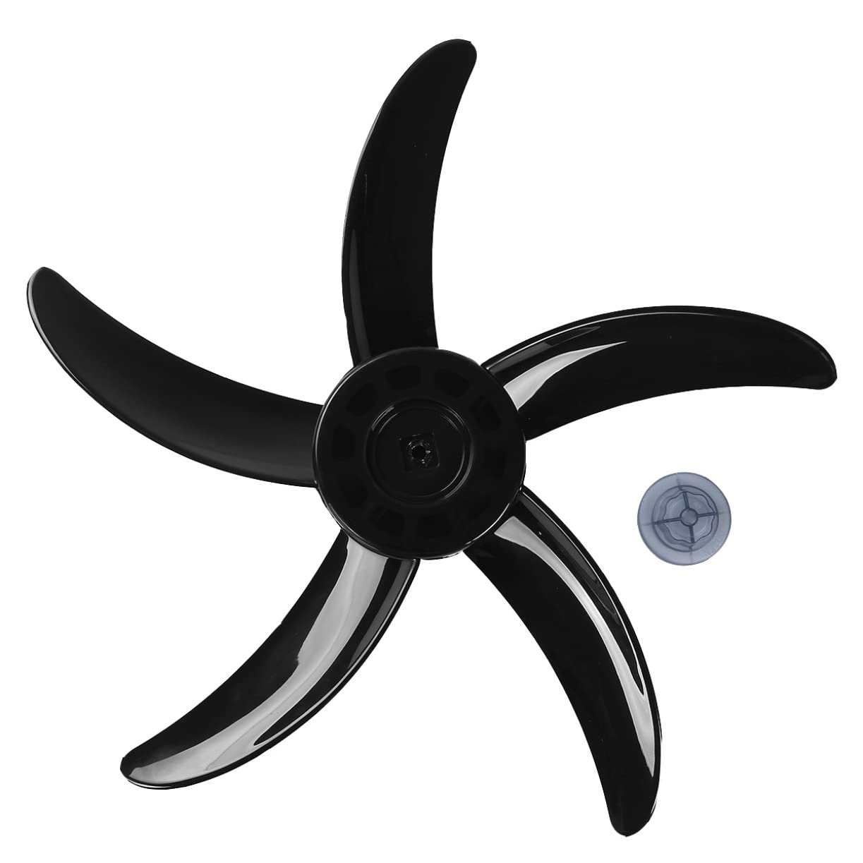 16 Inch Replacement Fan Blades with Nut Cover for Standing Pedestal & Table Fans - Compatible with Camper Fans (Type O) - Perfect for Home, Office, and RV Cooling
