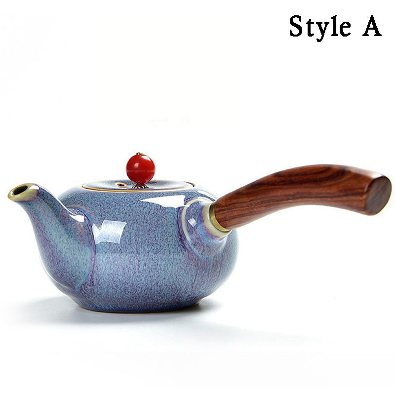 Premium Japanese Cast Iron Teapot with Natural Agate Lid - Perfect for Loose Leaf Tea, Matcha & Herbal Brewing - Ideal for Home, Office & Tea Ceremonies
