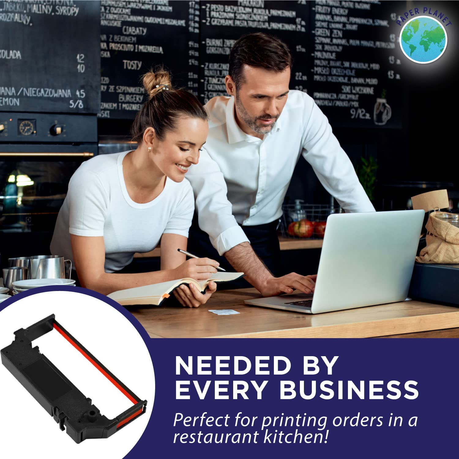 Clover Kitchen Printer Replacement Ink Ribbon - Red & Black Compatible with Star SP700, SP-700BR, RC-700BR, SP-712, SP-742 | 10-Pack for Restaurant Receipt Printing | Ideal for Commercial Kitchens, POS Systems & Food Service Businesses