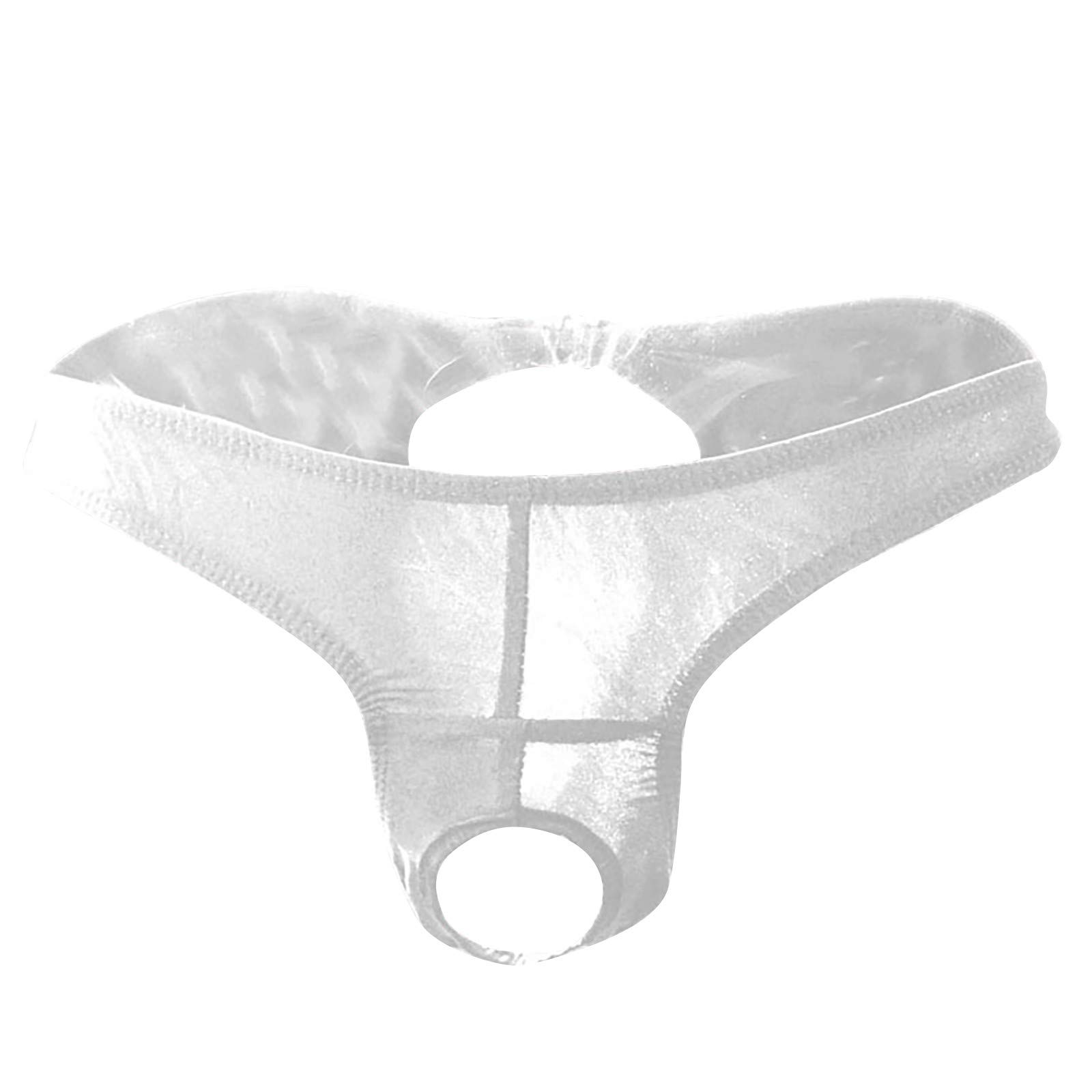 Sexy Open Back Transparent Ice Silk Men's Underwear - Designer Breathable Boxer Briefs for Comfort & Style - Perfect for Sleepwear, Loungewear & Sensual Moments