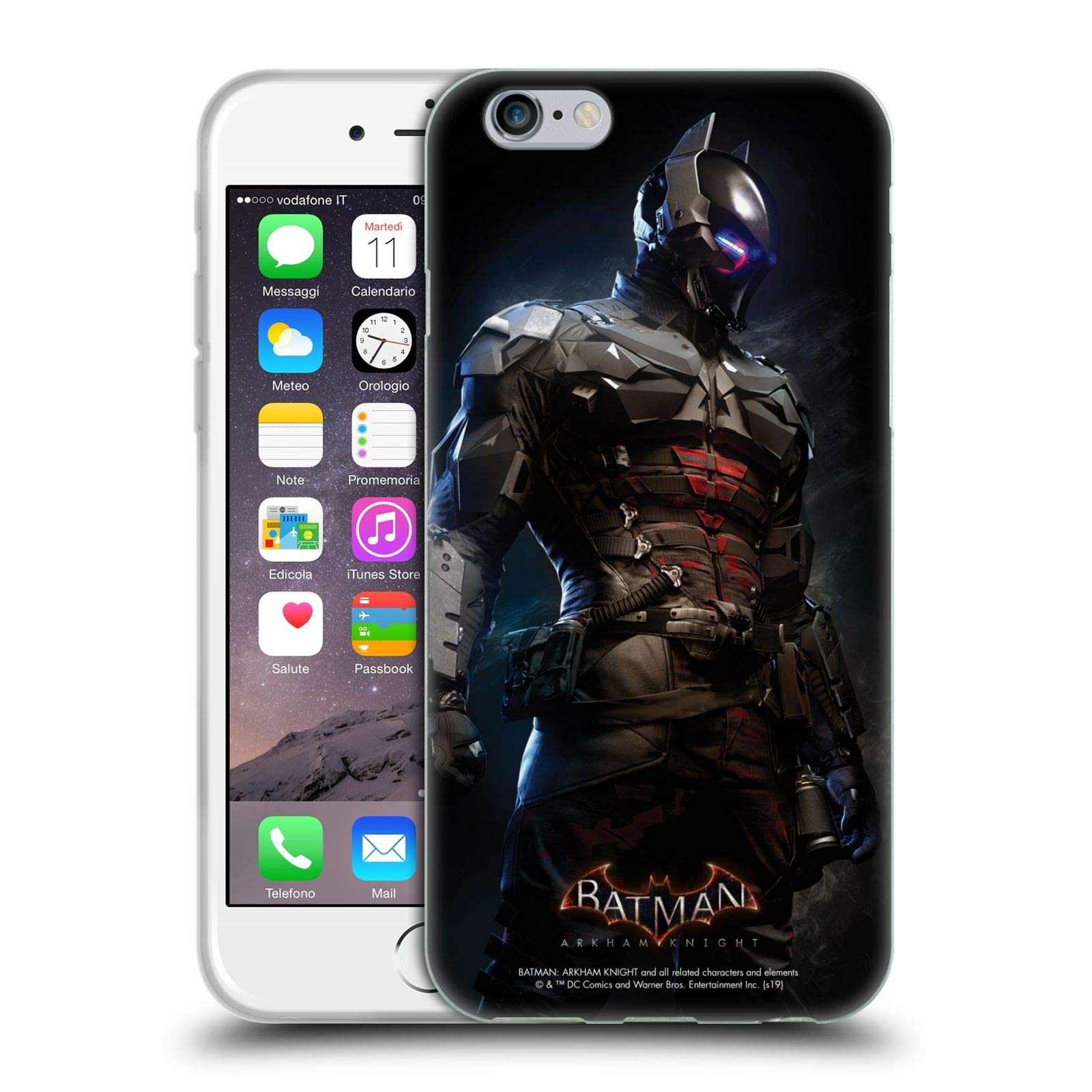 Officially Licensed Batman Arkham Knight Soft Gel Phone Case for Apple iPhone 6/6s - Durable Protection & Anti-Slip Grip - Perfect for Gaming Fans & Superhero Enthusiasts