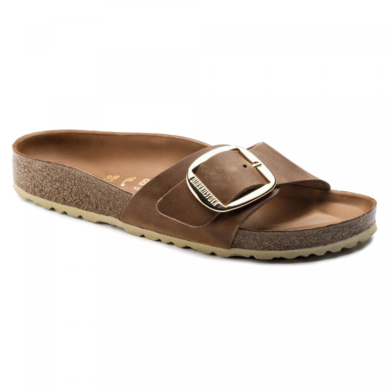 Madrid Big Buckle Sandals for Women - Comfortable Summer Slide Sandals with Adjustable Buckle | Perfect for Beach, Vacation & Casual Outfits
