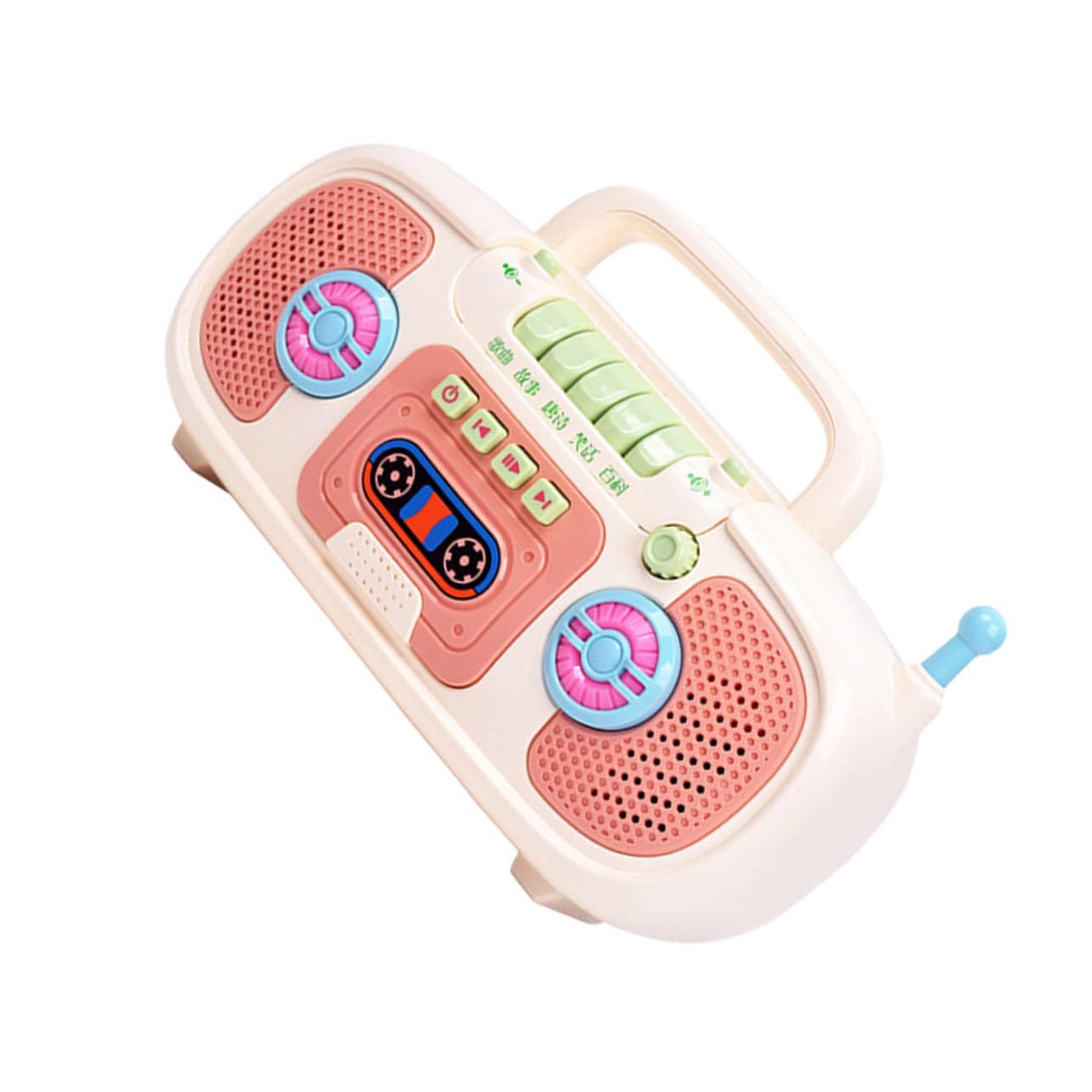 Vaguelly 1pc Baby Story Machine Toy - White Plastic Music Recorder & Radio Player for Toddlers - Perfect for Bedtime Stories, Early Learning, and Playtime Entertainment