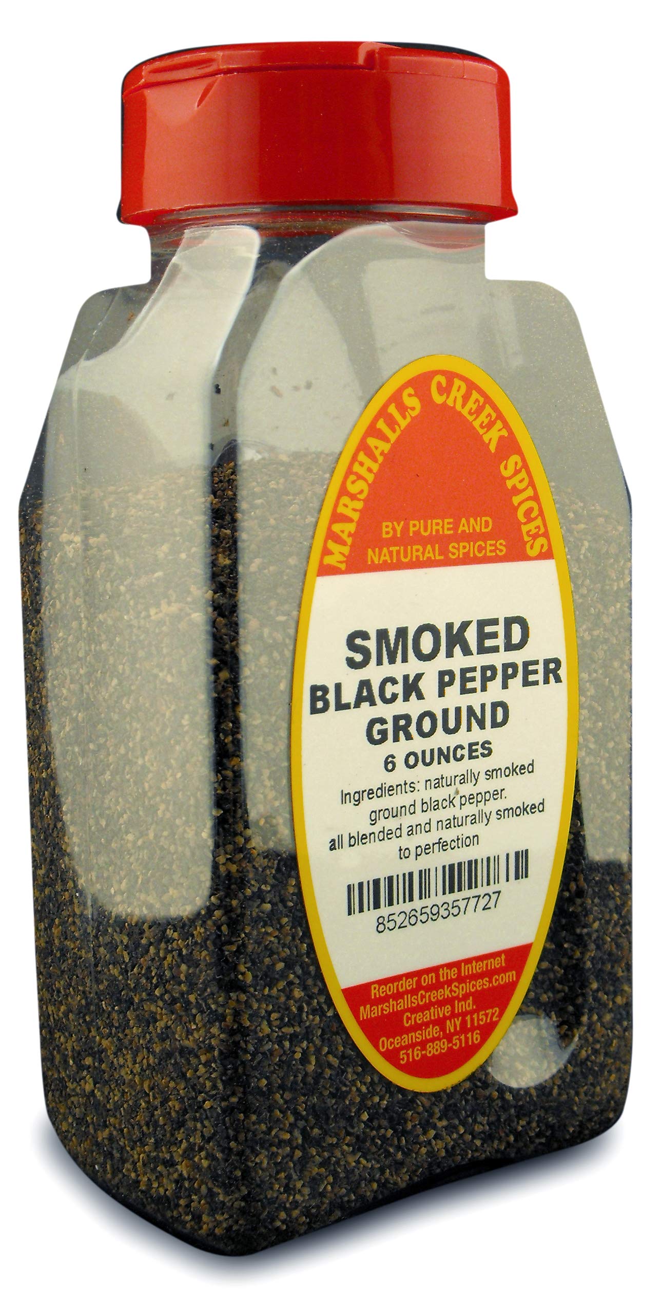 Premium Smoked Ground Black Pepper - Freshly Packed in Large Jars | Gourmet Spices & Seasonings for Grilling, BBQ, Steaks & Home Cooking