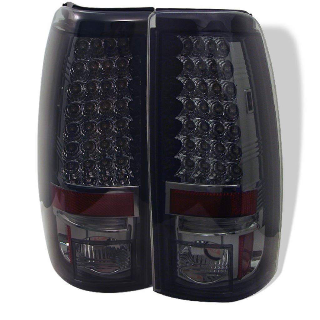 Spyder LED Tail Lights for Chevy Silverado 1500/2500 HD 2001-2002 - Smoke Lens Pair (Part# 5002082) | Upgrade Your Truck's Rear Lighting for Better Visibility & Style