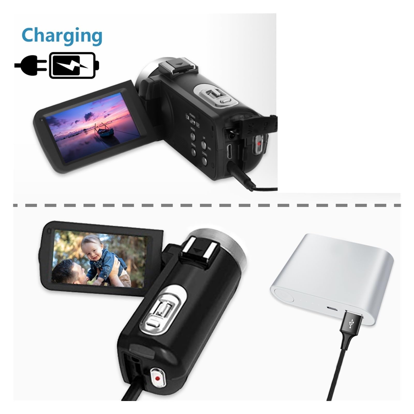 4K 48MP Digital Video Camera with Loop Recording & Time Lapse - Rotatable Screen Webcam for Bloggers, Streaming & Vlogging (Includes 16GB SD Card) - Perfect for YouTube, Live Streaming & Home Security Monitoring