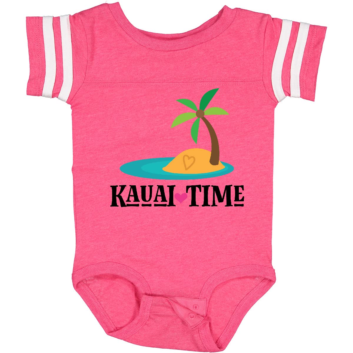 Inktastic Kauai Time Hawaii Island Baby Bodysuit - Cute Hawaiian Themed Onesie for Infants & Toddlers - Perfect for Beach Vacations, Luau Parties & Family Photos