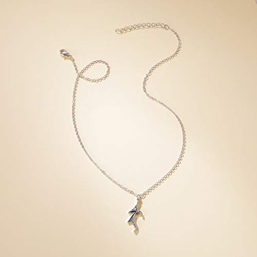 Stylish Demon Dragon Wing Love Heart Pendant Necklace for Women & Men - Couple Matching Jewelry Set, Valentine's Day Gift for Her/Him, Friendship & Family Necklace - Perfect for Anniversaries, Date Nights & Romantic Occasions