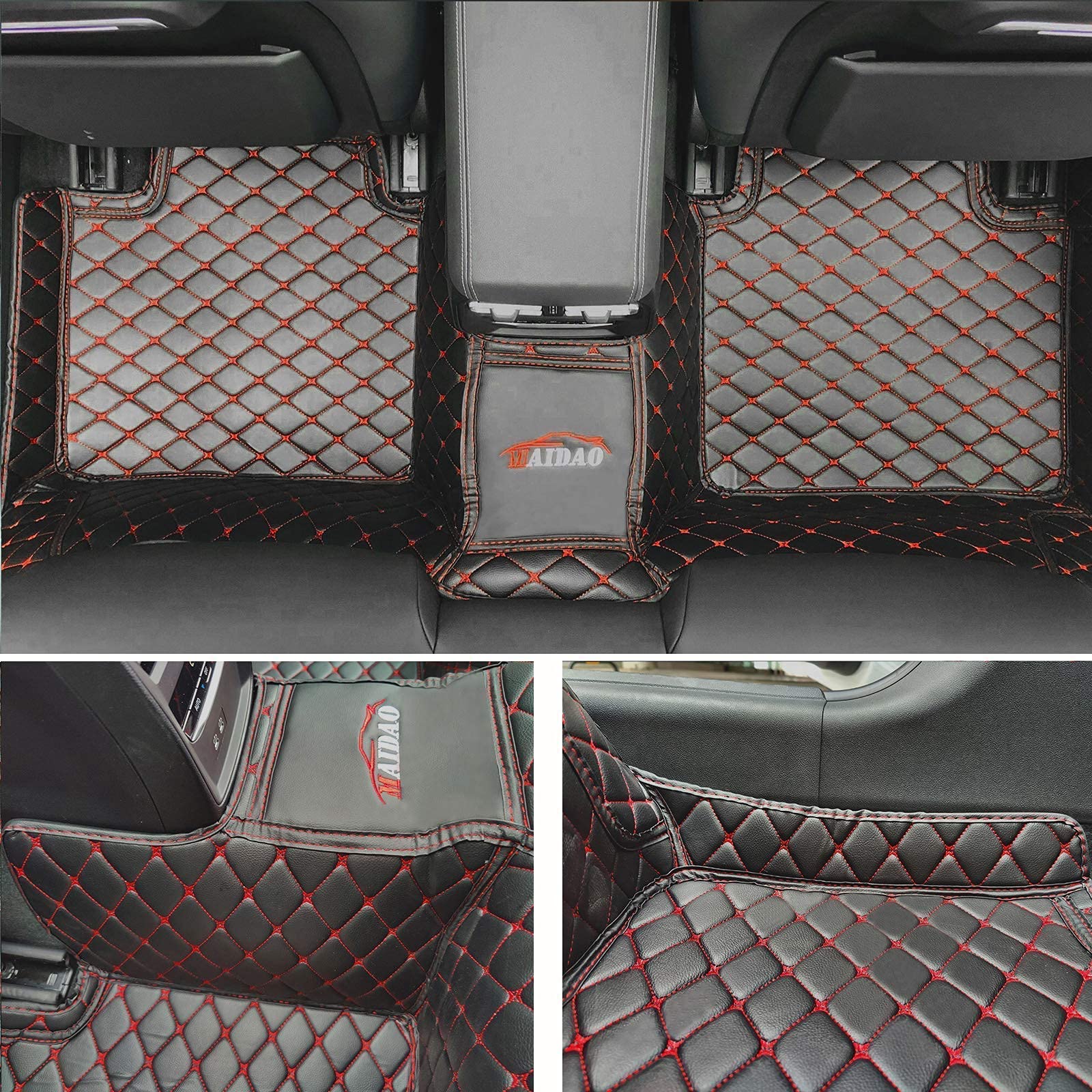 Premium Custom Car Floor Mats for Sedan, SUV & Sports Cars - Full Coverage Non-Slip Leather Liners with Maximum Protection (Beige) - Perfect for Daily Commute, Road Trips & All-Weather Vehicle Protection