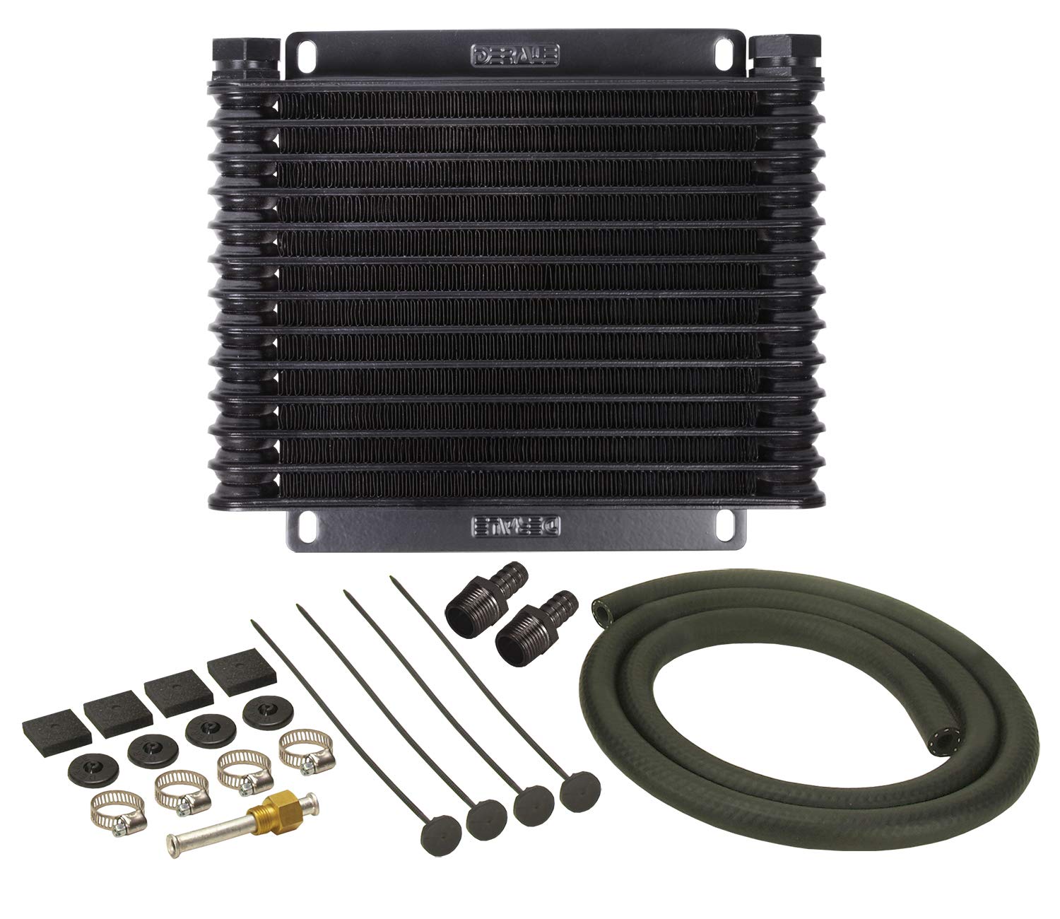 Derale 13613 Black Transmission Oil Cooler for Trucks & RVs