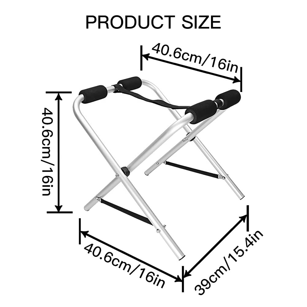 **Aluminum Alloy Kayak & Canoe Rack Stand - Heavy Duty, Foldable, Portable for Outdoor Storage & Transport - Perfect for Garage, Dock, or Beach**