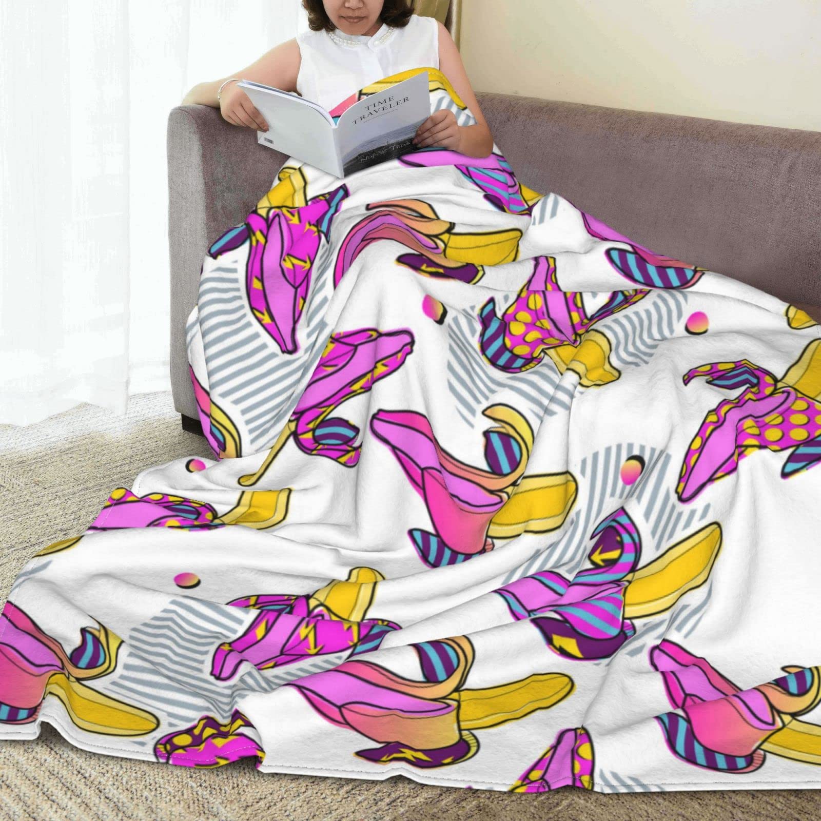 Graffiti Art Fleece Throw Blanket - Ultra Soft Flannel Blanket for Couch, Sofa & Bed - Cozy Youth & Adult Home Decor - Perfect for Living Room, Dorm & Gift Giving