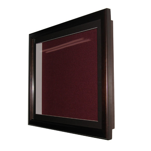 30 x 40 Inch SwingFrame Designer Wood Framed Shadow Box Display Case with Cork Board - 4 Inch Deep for Home Decor, Office Organization & Memorabilia Display