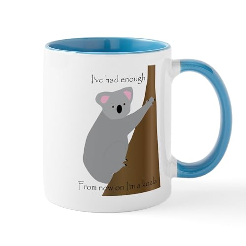 White/Blue Inside - Koala Mugs