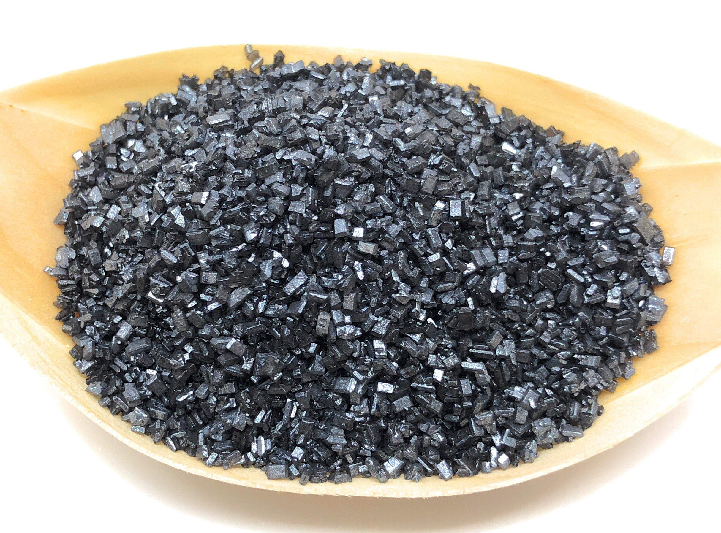 All Natural Ultimate Baker Decorating Sugar - Large Crystal Colored Sugar for Cake Decorating, Cupcakes, Cookies & Baking (8oz, Black) - Perfect for Birthday Cakes, Holiday Desserts & DIY Baking Projects