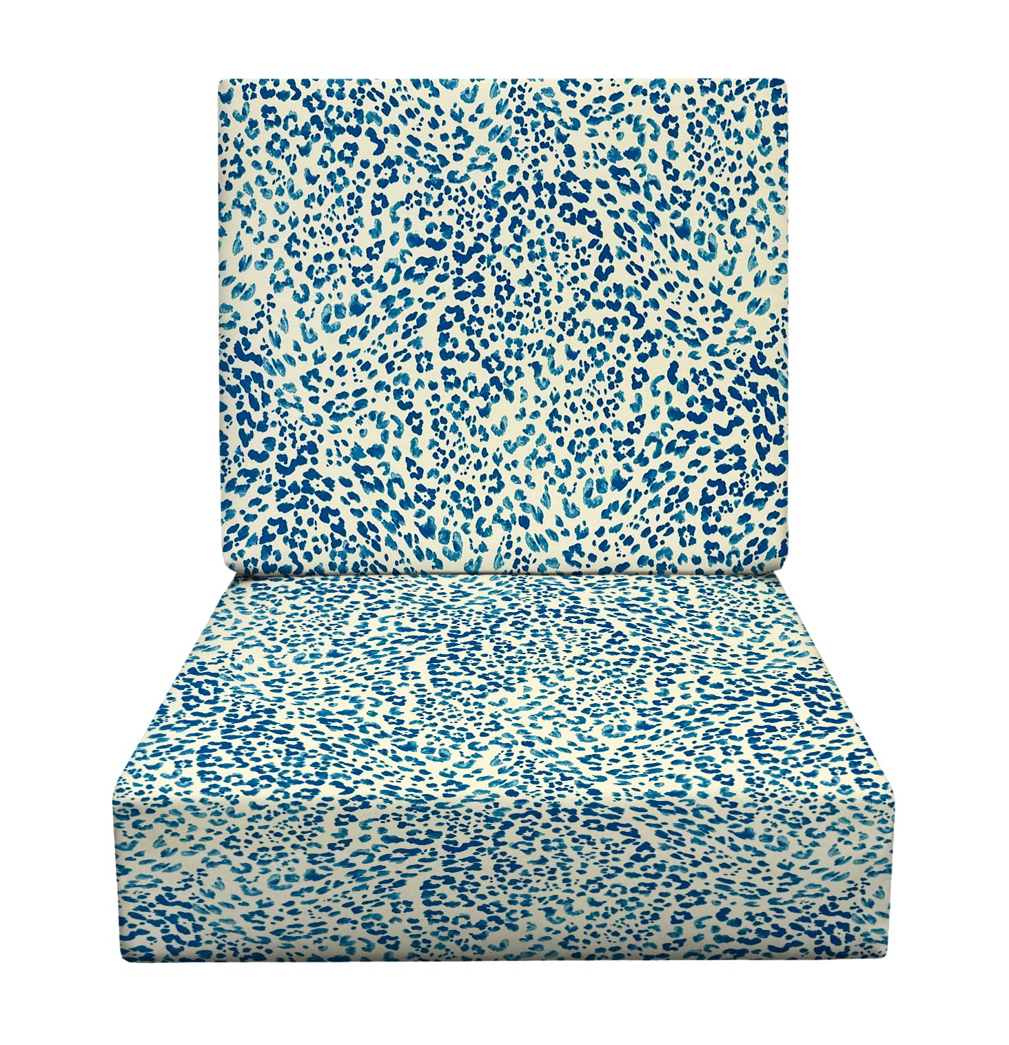 RSH Decor: 24” x 27” Deep Seating Foam Cushion Set - All-Weather Waterproof & Fade-Resistant Outdoor Patio Furniture Cushions in Sunny Spot Blue - Perfect for Garden, Poolside & Backyard Relaxation
