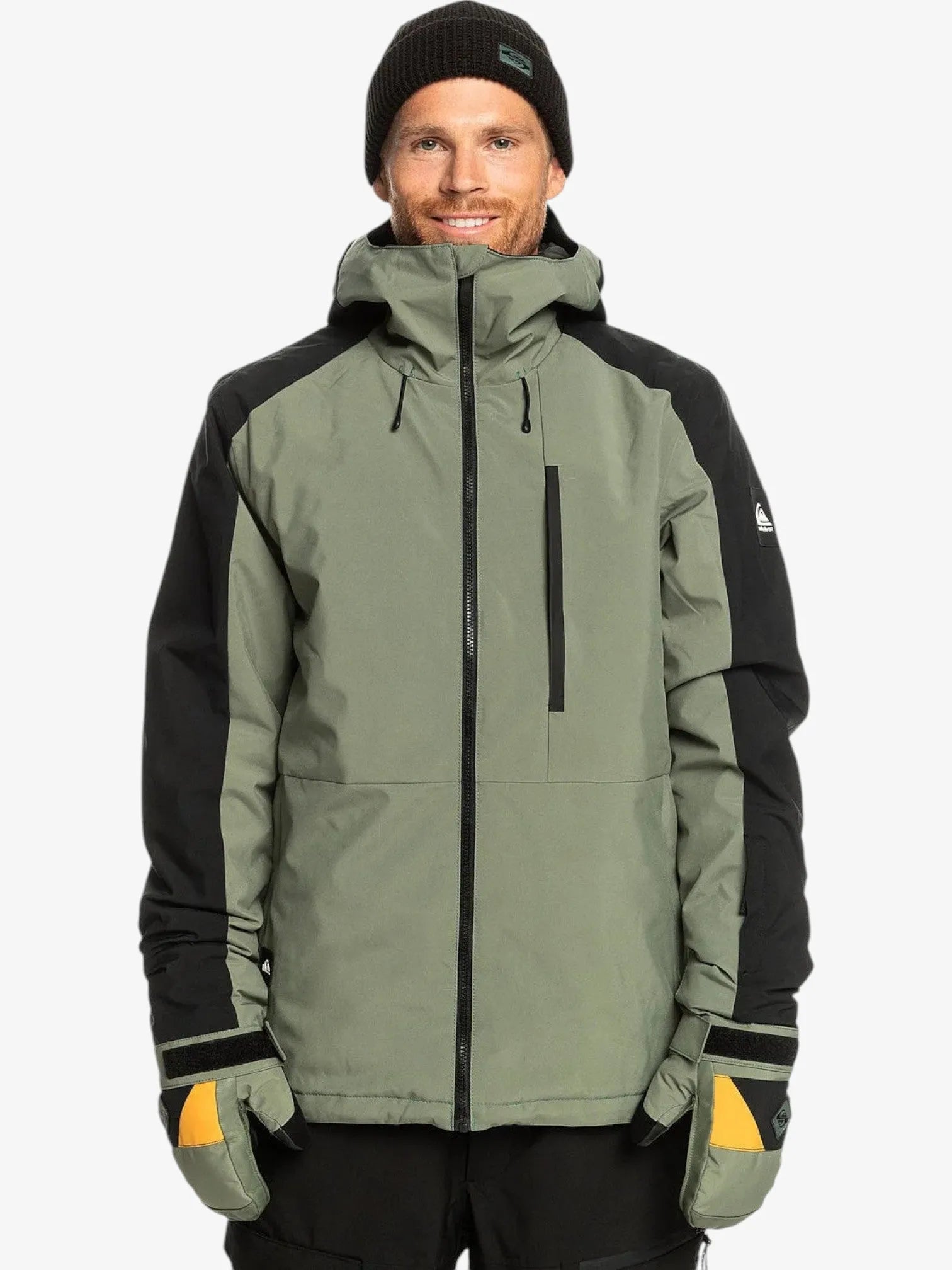 Quiksilver Mission Block Snow Jacket - Waterproof Winter Coat for Men & Women - Skiing, Snowboarding & Outdoor Adventures