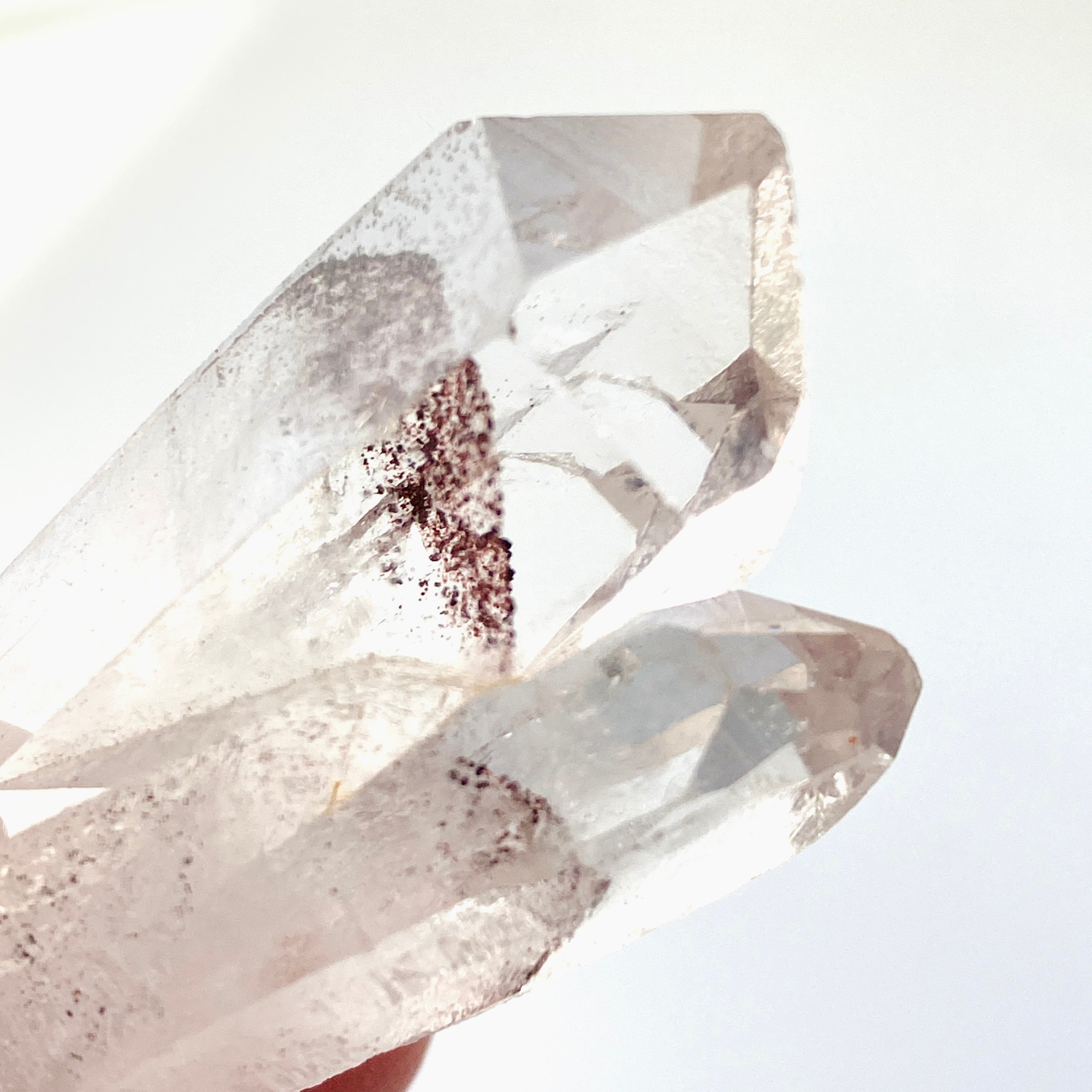 Premium Fire Quartz Phantom Crystal - 22g, 51x26mm (INFQ 02) - Perfect for Meditation, Energy Healing & Spiritual Decor
