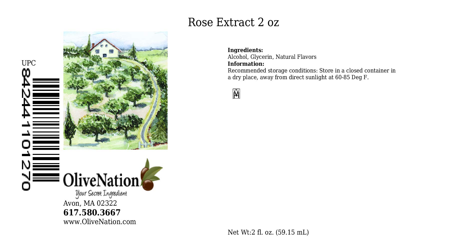 Natural Rose Flavor - Premium Rose Extract for Baking, Tea & Cocktails | Floral Flavor Enhancer for Desserts, Drinks & Skincare Recipes