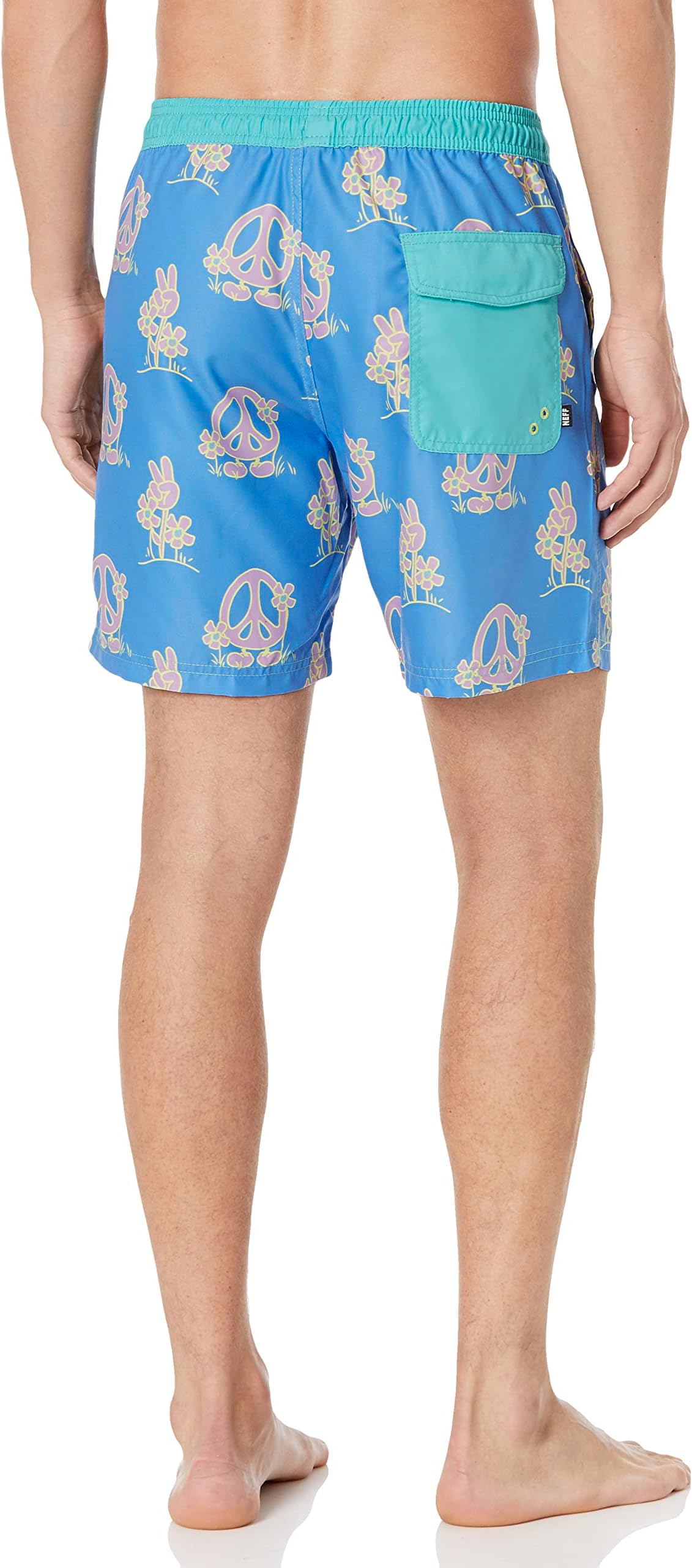 NEFF Men's Quick-Dry Swim Trunks - Comfortable Board Shorts for Swimming, Beach, Surfing & Hot Tub Use