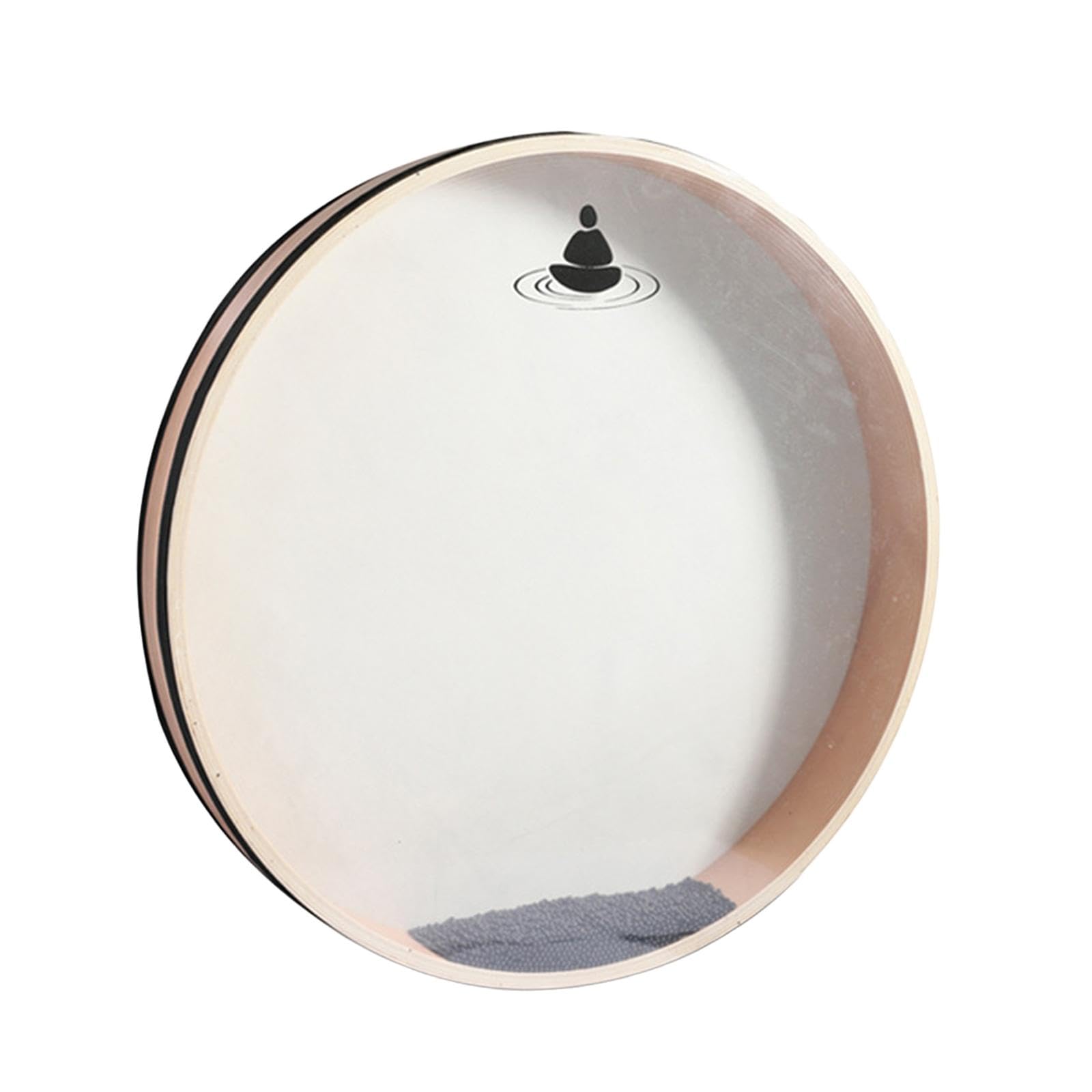Sharplace 16 Inch Wooden Ocean Drum with Pearl Wave Design - Portable Hand Drum for Music Education, Durable Percussion Instrument - Perfect for Classroom, Therapy, and Relaxation Sessions