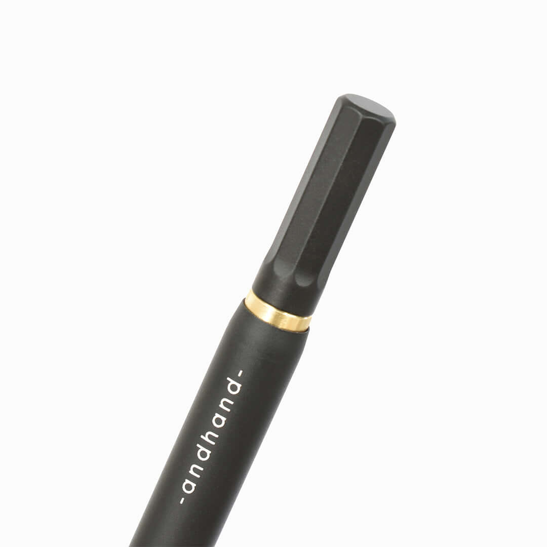 Andhand Method Mini Retractable Ballpoint Pen - Black Ink, Compact & Portable Writing Tool for Office, School, Travel & Everyday Use