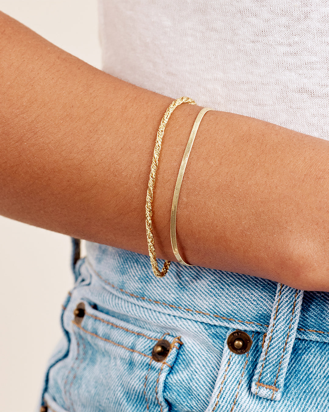 Venice Mini Bracelet Layering Set - Dainty Gold & Silver Stackable Bracelets for Women, Trendy Minimalist Jewelry Gift for Her | Perfect for Everyday Wear, Layering & Special Occasions