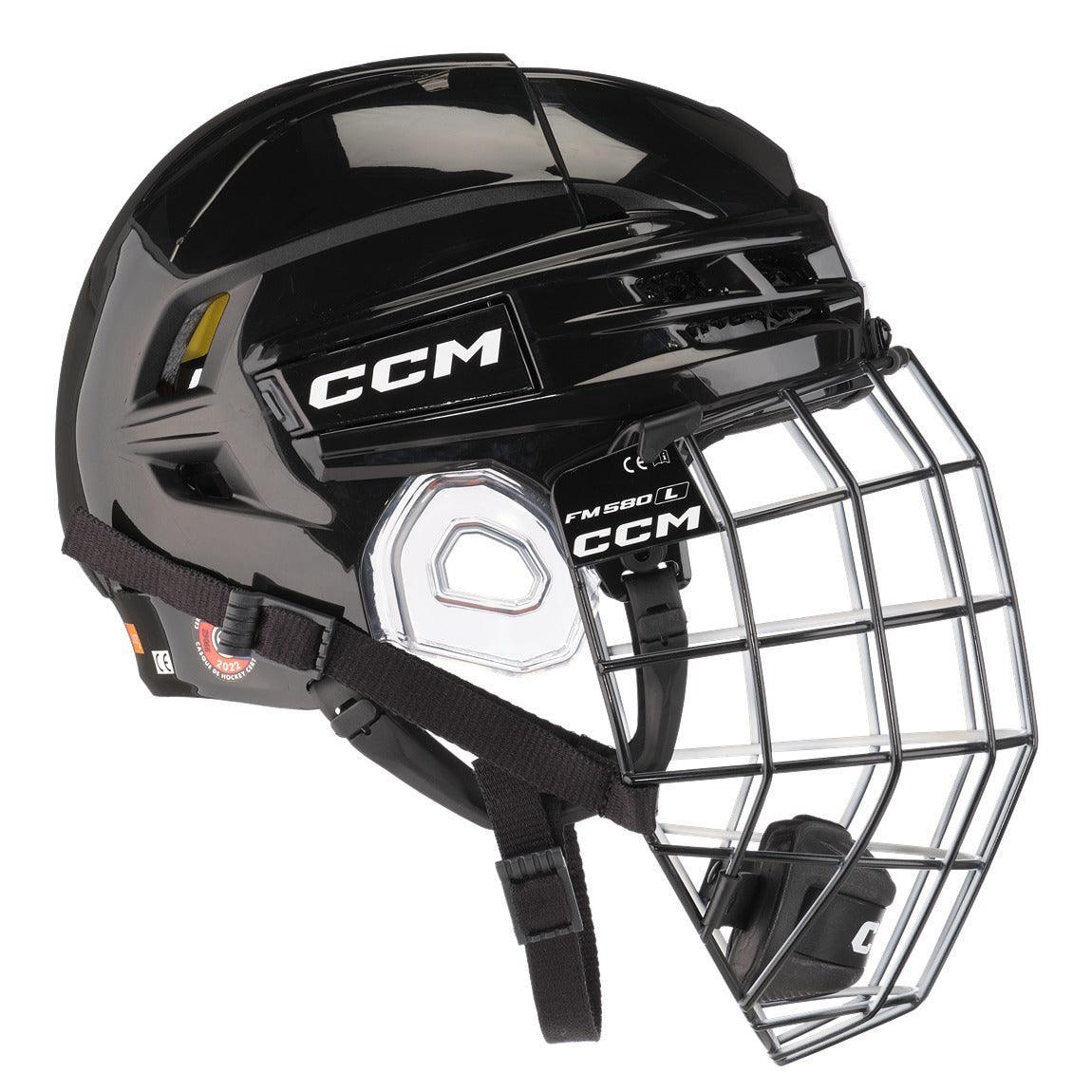 CCM Tacks 720 Hockey Helmet with Cage - Senior Ice Hockey Protective Gear for Men - Perfect for Competitive Play & Practice Sessions