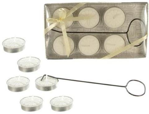 48-Pack White Tealight Candles with Metal Wick Picker in Clear Gift Box - Perfect for Weddings, Parties, Home Decor & Romantic Ambiance
